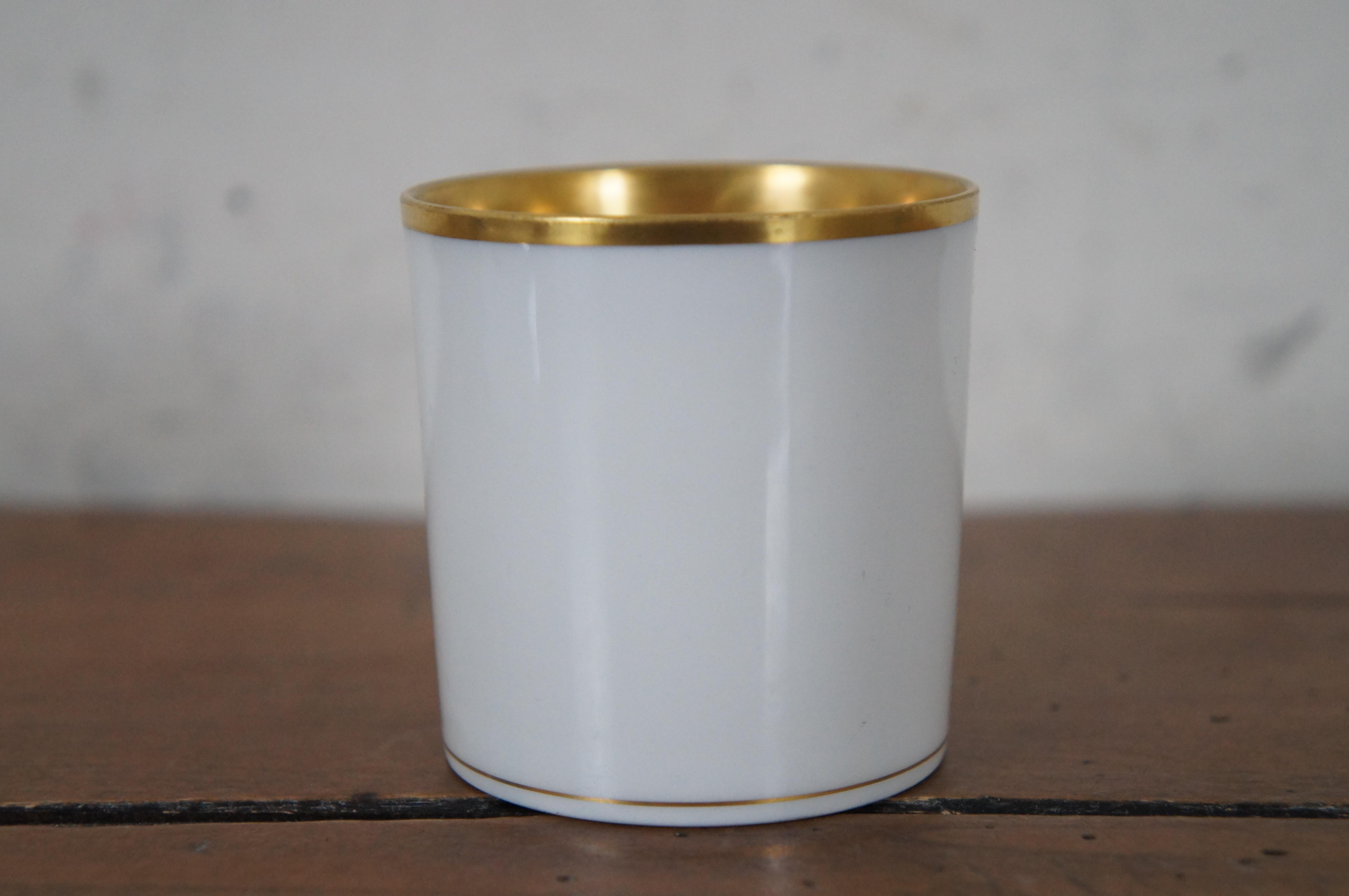 20th Century Antique French Limoges Gold Trim Demitasse Tea Coffee Cup & Saucer 5