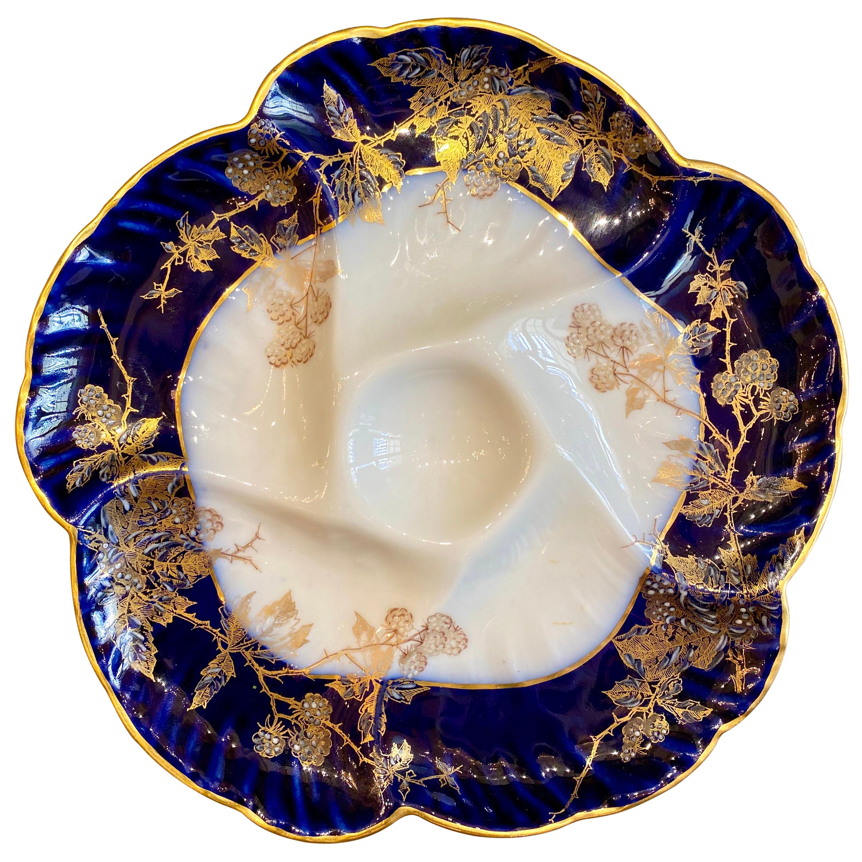Set of 2 Charles Field Haviland  Limoges France CFH GDM Porcelain Bone Dishes