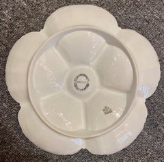Antique French Limoges Porcelain Oyster Plate Made by "M. Redon, " circa 1870