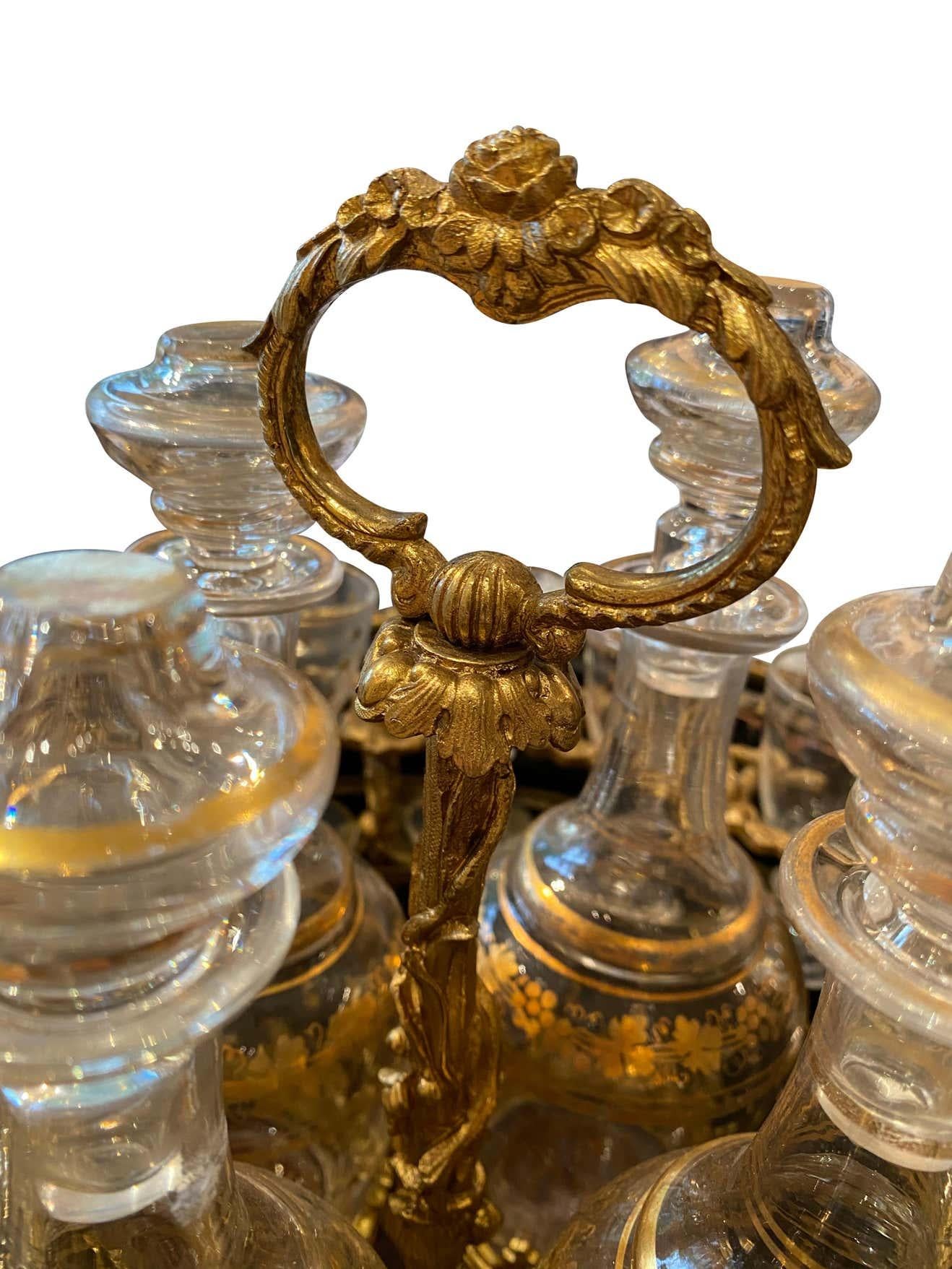 Antique French Liquor Caddie, Siglo XIX en venta 9