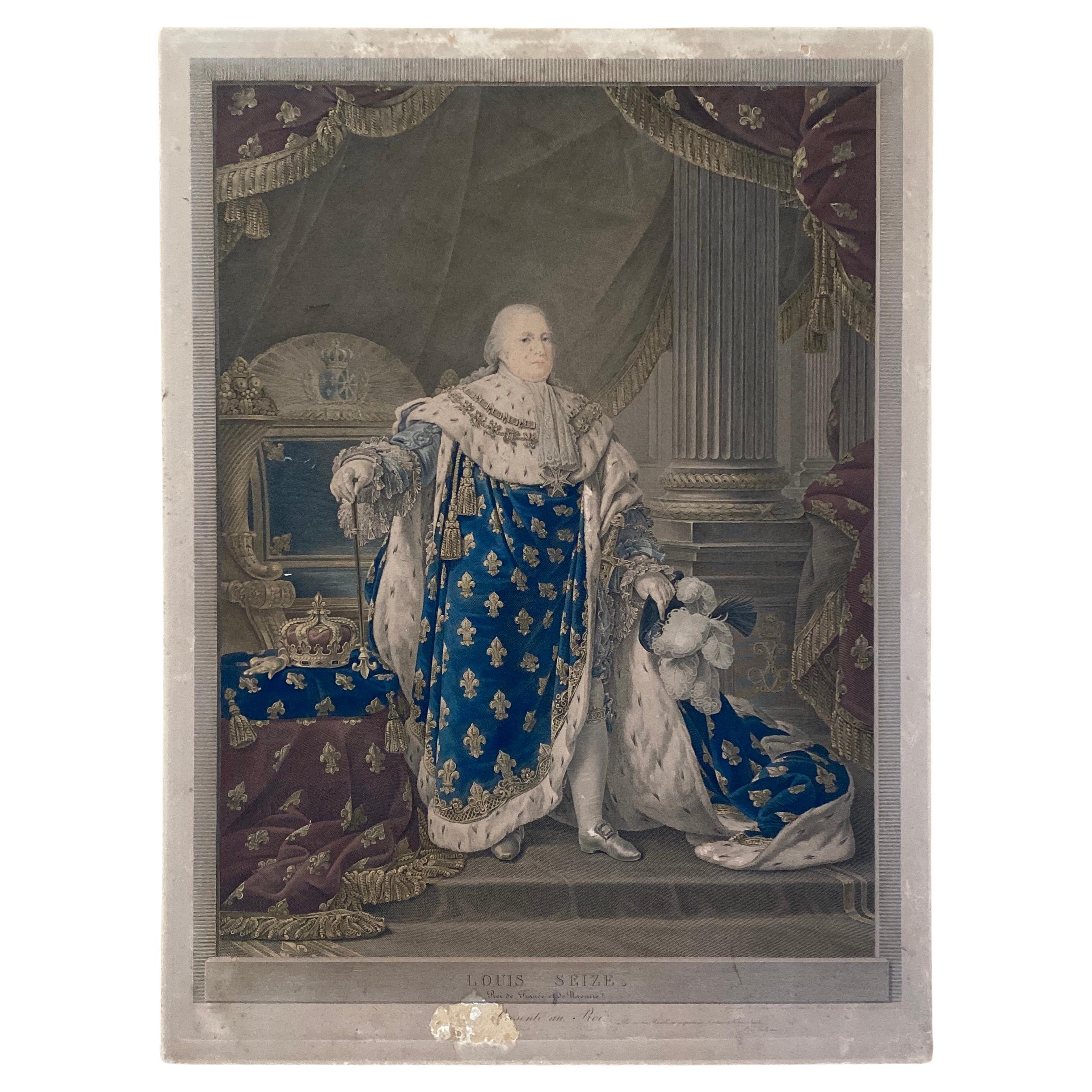 For Sale: Gorgeous Antique Pair of French Lithographs

Description:
We are delighted to offer for sale a stunning pair of antique French lithographs portraying the last King and Queen of France, Louis the Sixteenth (Louis Seize) and