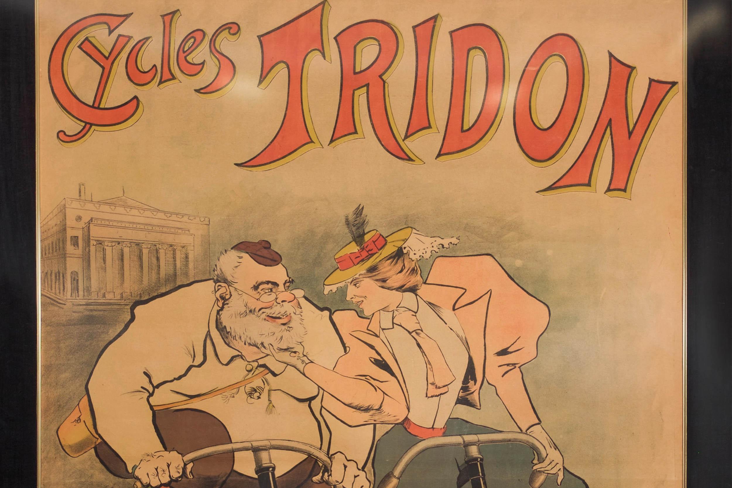 Art Nouveau Antique French Lithograph Poster 