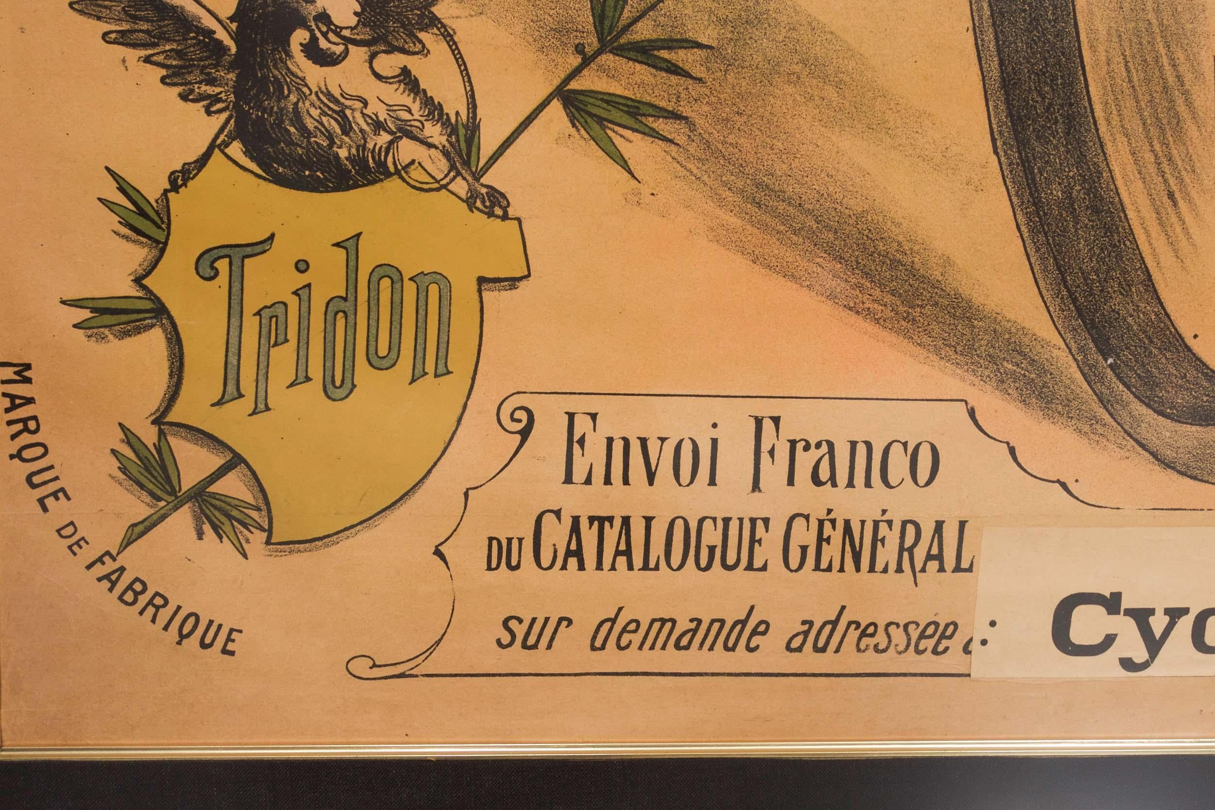 Affiche lithographique française ancienne 