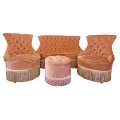 Ensemble de salon français antique Canapé et chaises