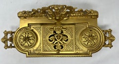 Antique French Louis XIV Bronze D'ore Inkwell, circa 1860