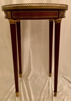 Antique French Louis 16th Marble Bouillotte, circa 1870