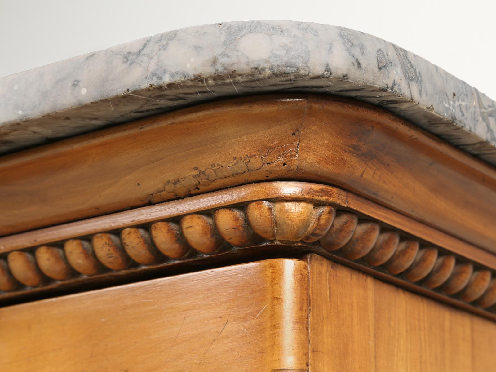 Antique French Louis Philippe Buffet circa 1825 in Cherrywood with Marble Top 5