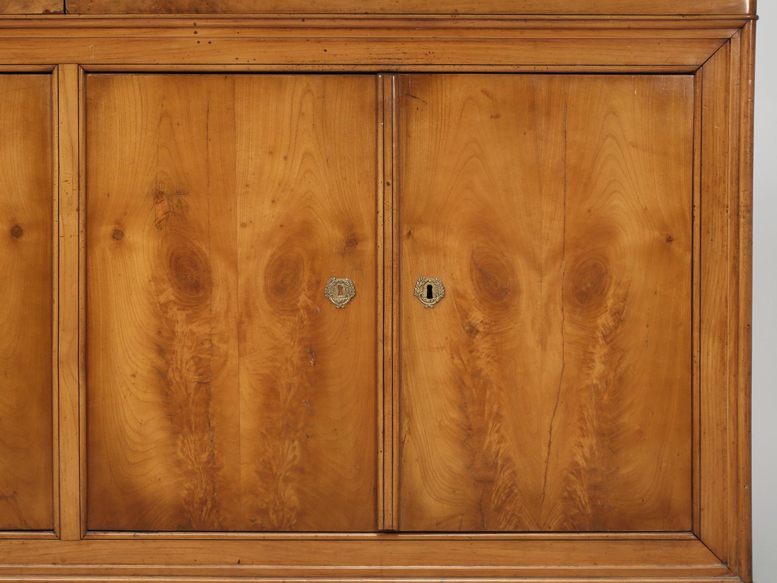 Antique French Louis Philippe Buffet circa 1825 in Cherrywood with Marble Top 11