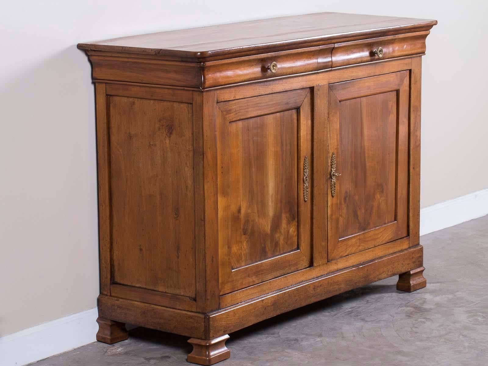 Antique French Louis Philippe Cherrywood Credenza Buffet, circa 1850 1