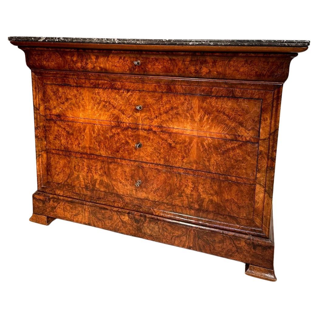 Antique French louis Philippe commode For Sale