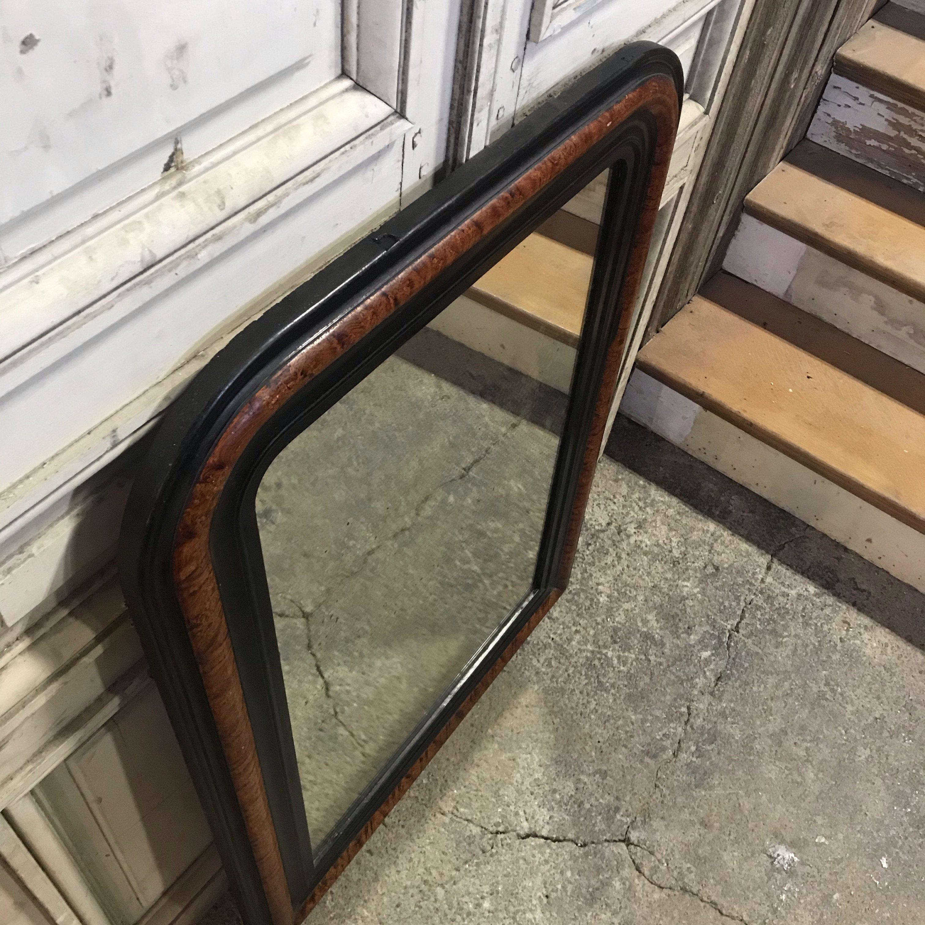 Antique French Louis Philippe Faux Painted Mirror For Sale 4