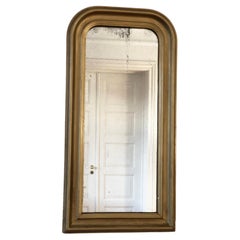Antique French Louis Philippe Full Length Mirror – Gold, Late 19th Century