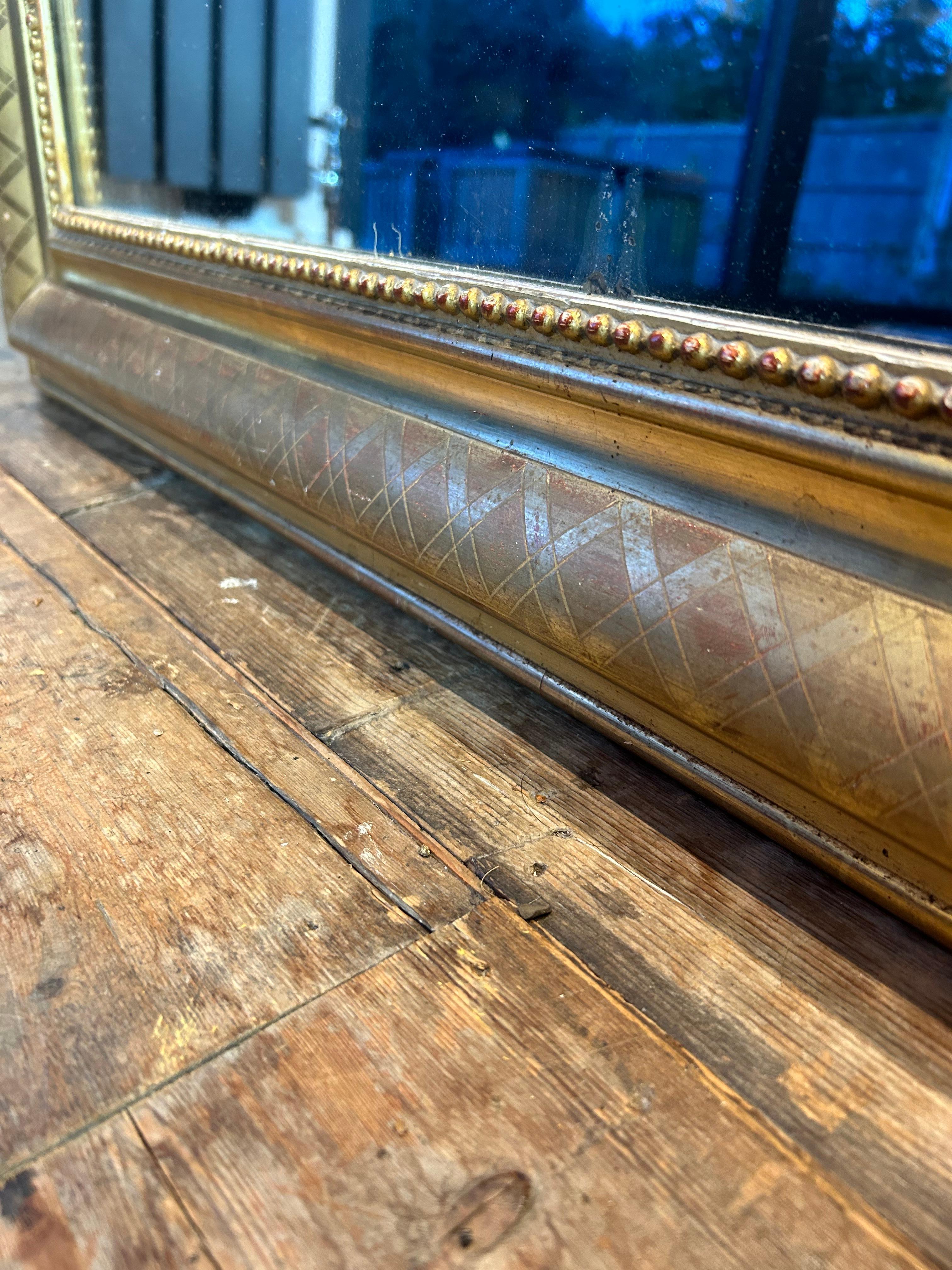 Mirror French Louis Philippe Gilt mirror  For Sale