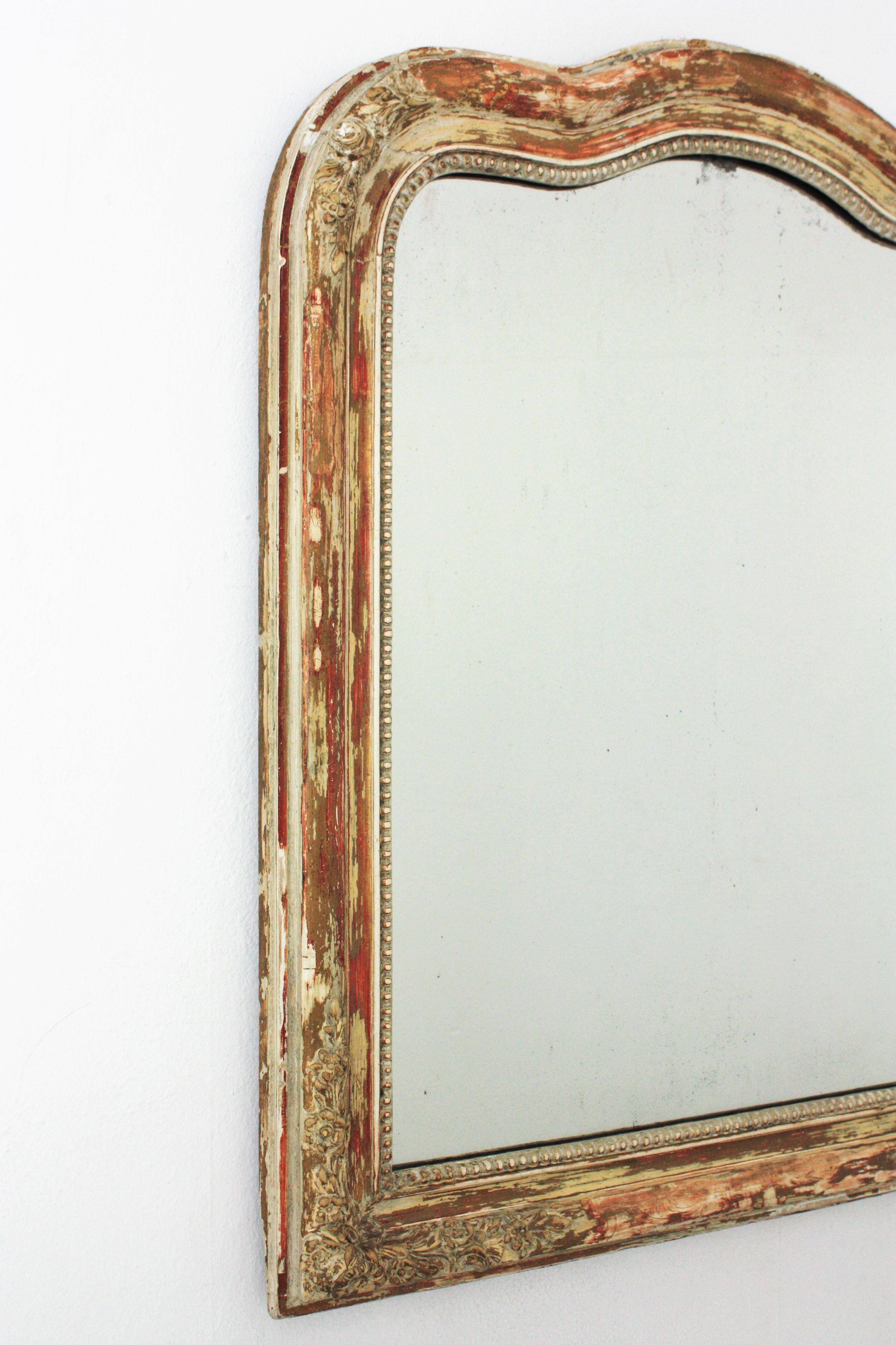Painted Louis Philippe Mirror