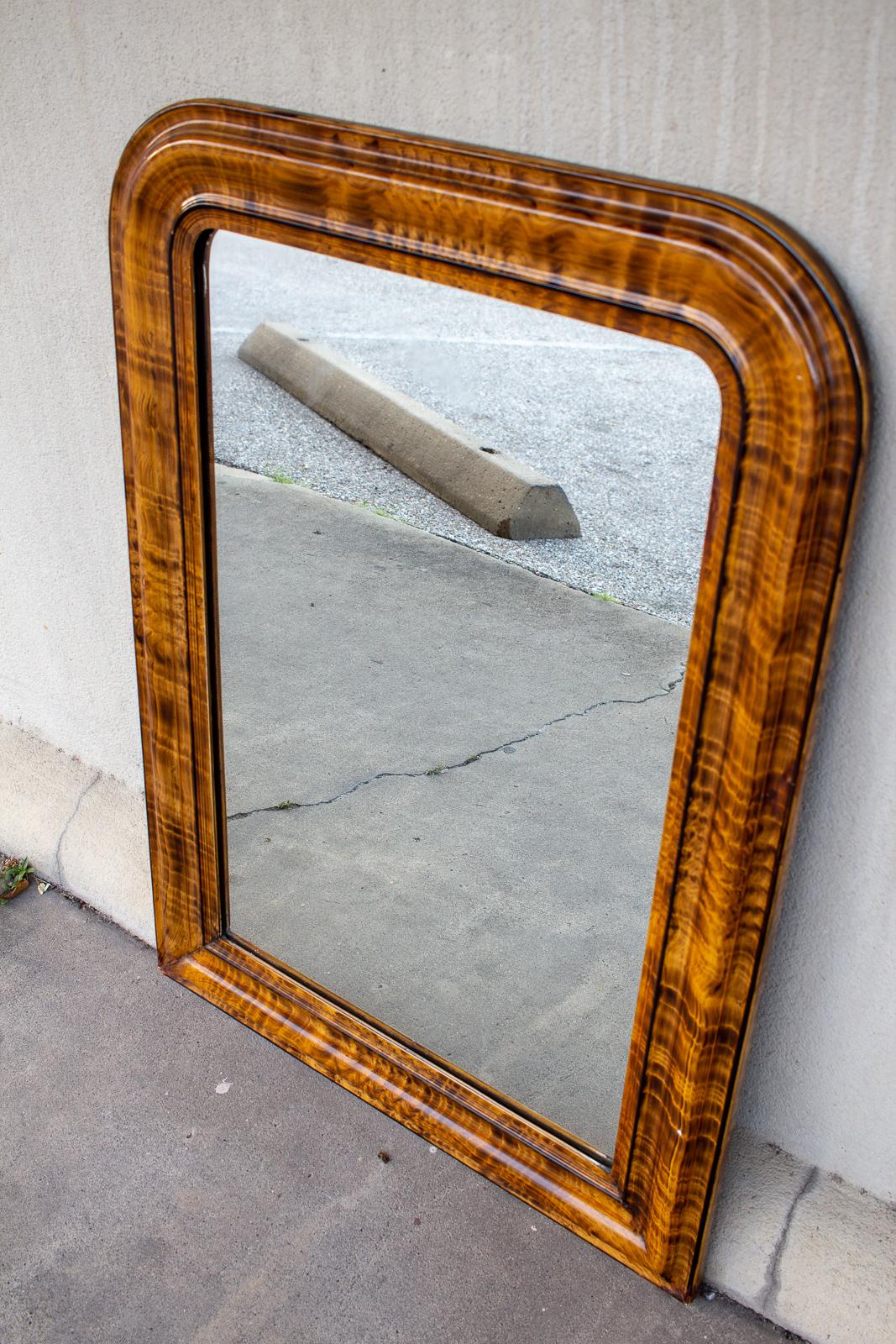 burl wood framed mirrors
