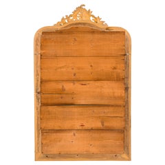Antique French Louis Philippe Mirror with Serpentine Top