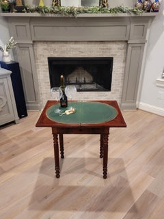 Antique French Louis Philippe Period Flame Mahogany Small Games Table