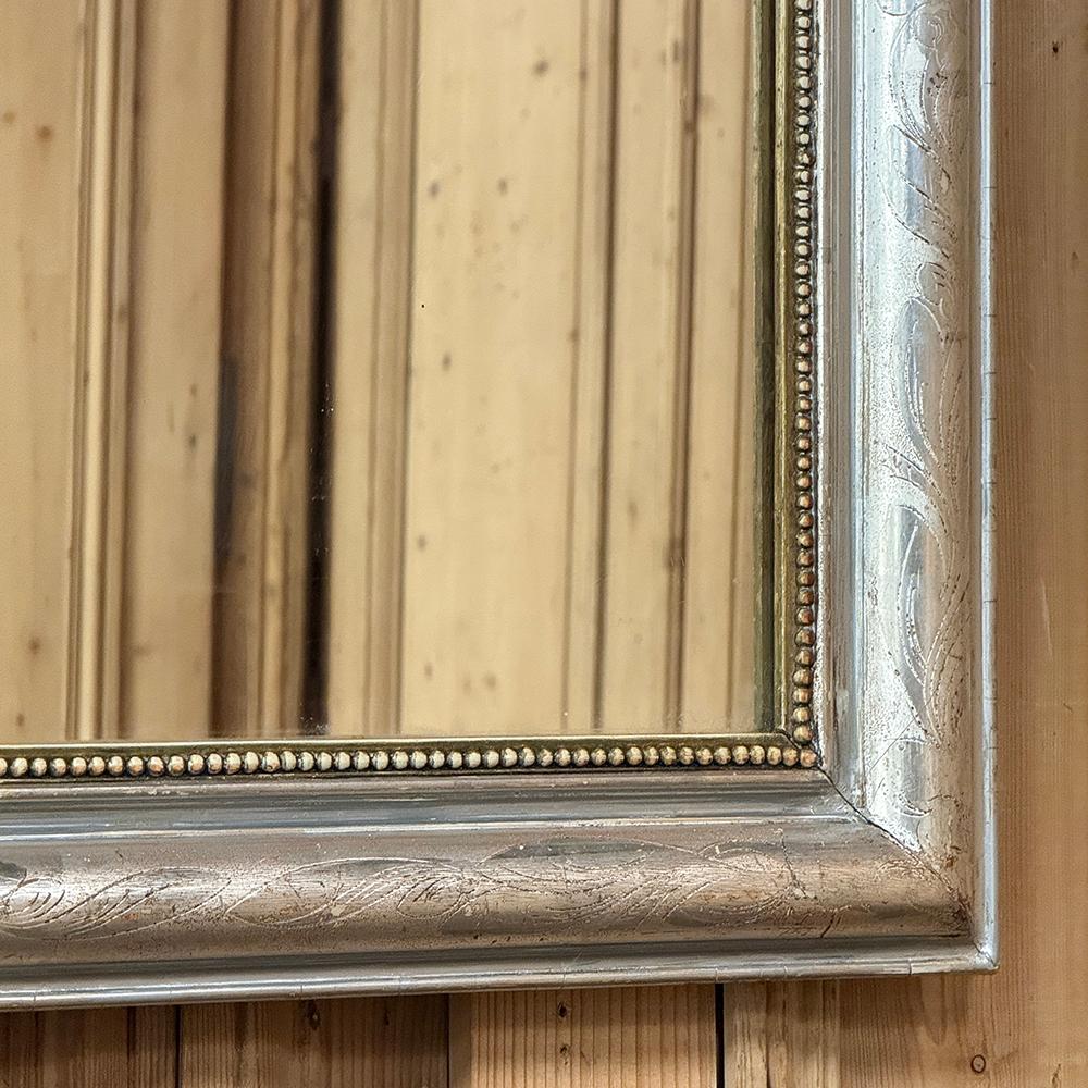 Antique French Louis Philippe Period Espejo Plateado 3