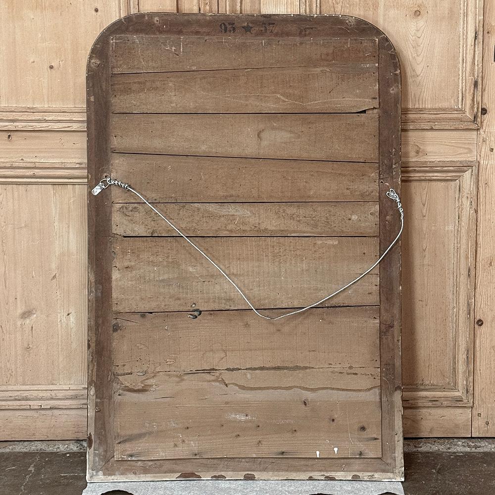 Antique French Louis Philippe Period Silvered Mirror 12