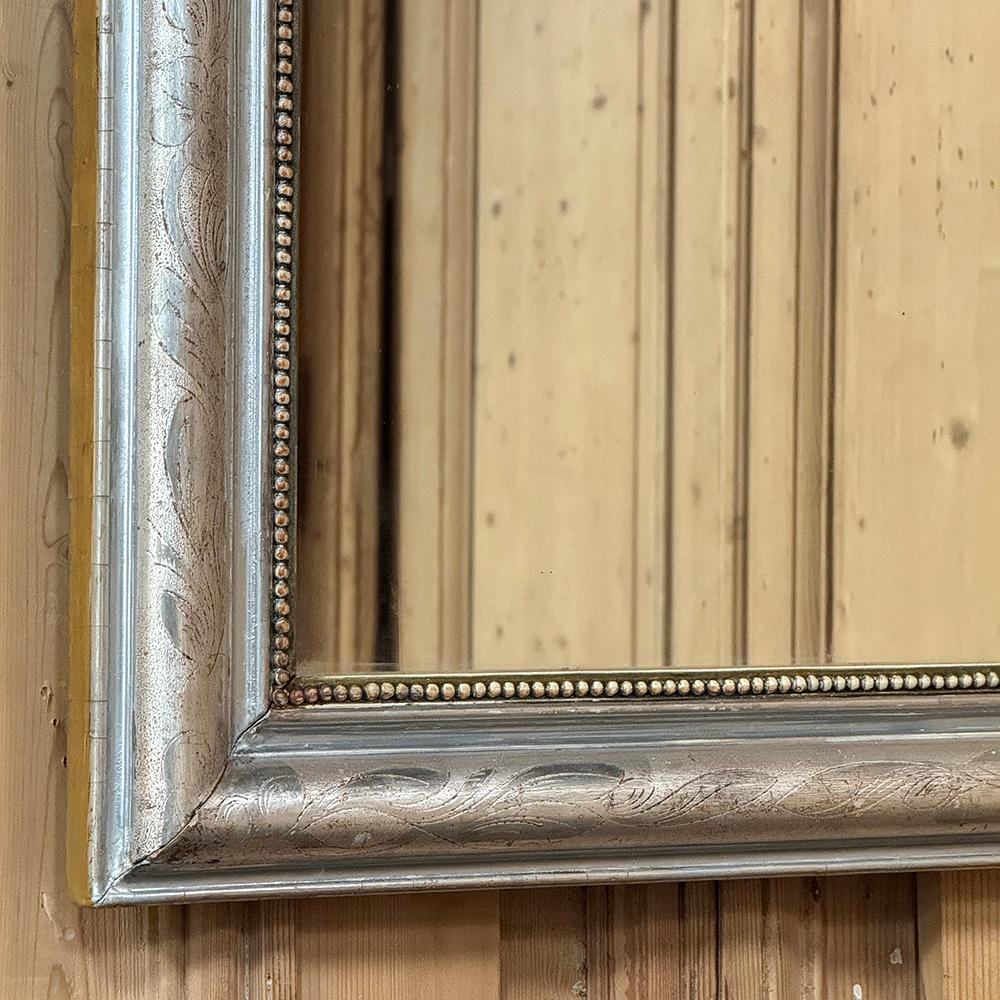 Antique French Louis Philippe Period Espejo Plateado siglo XIX