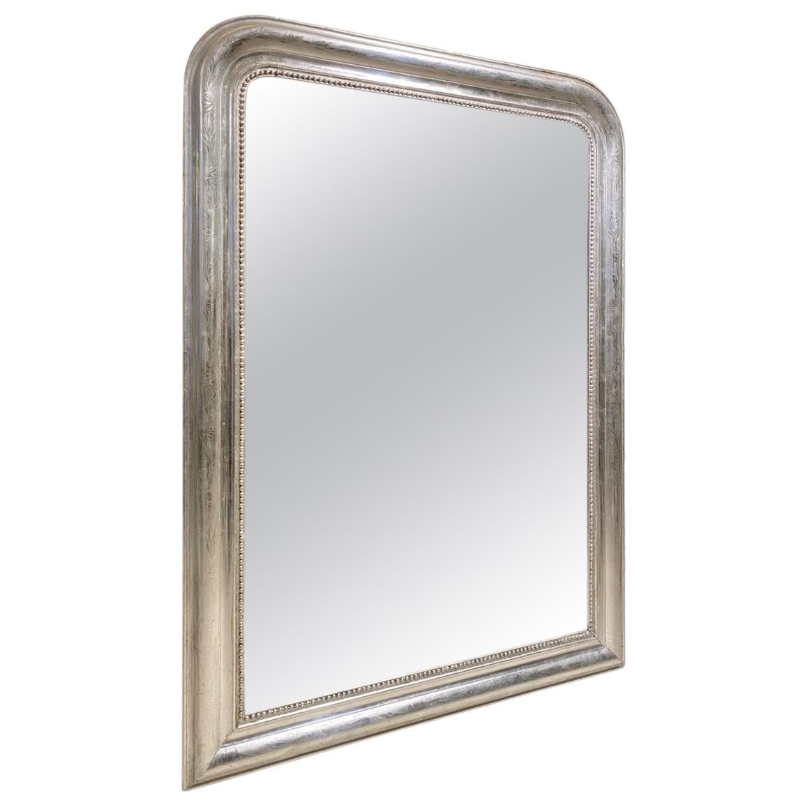 French Silver Gilt Louis Philippe Mirror - Fireside Antiques