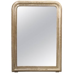 Antique French Louis Philippe Silverleaf Mirror