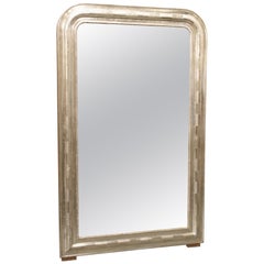 Antique French Louis Philippe Silverleaf Mirror