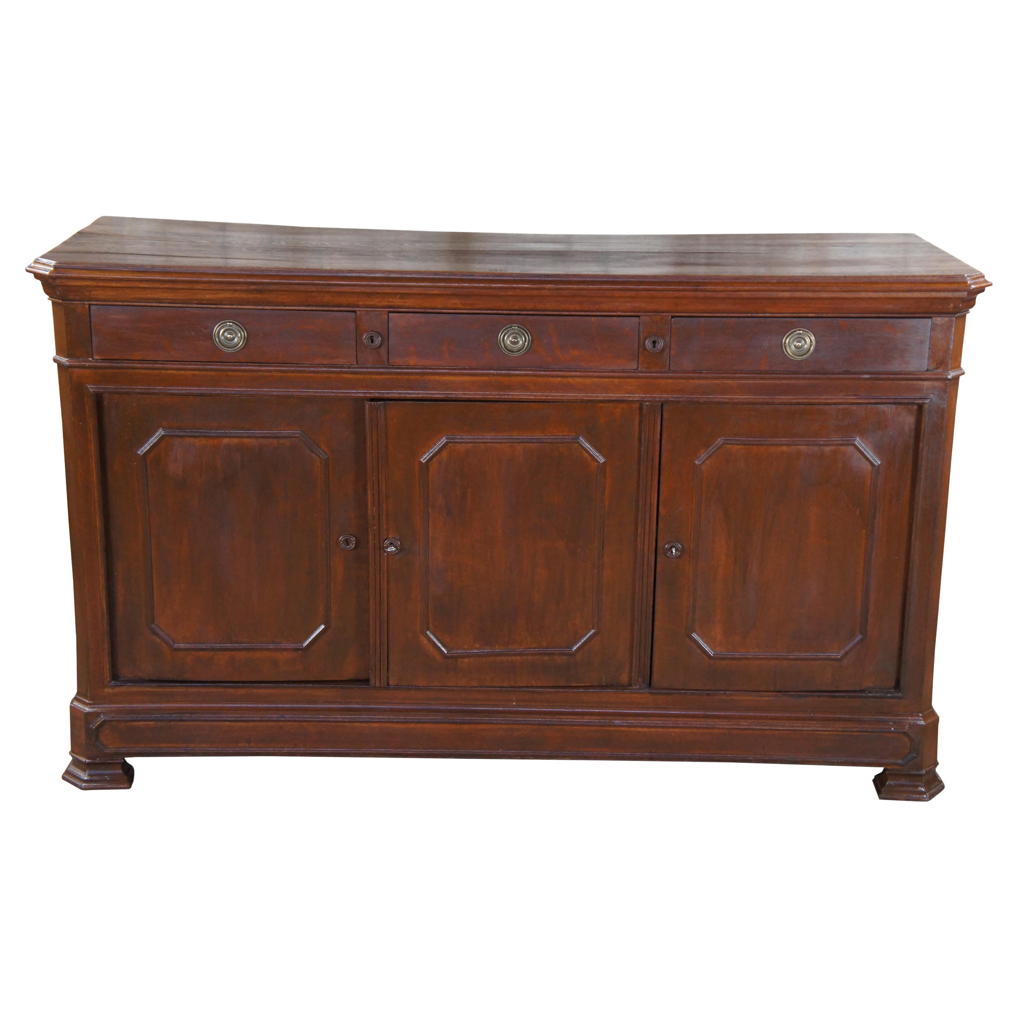 Impressive Antique French Louis XIII 3 over 3 Buffet/Sideboard at 1stDibs