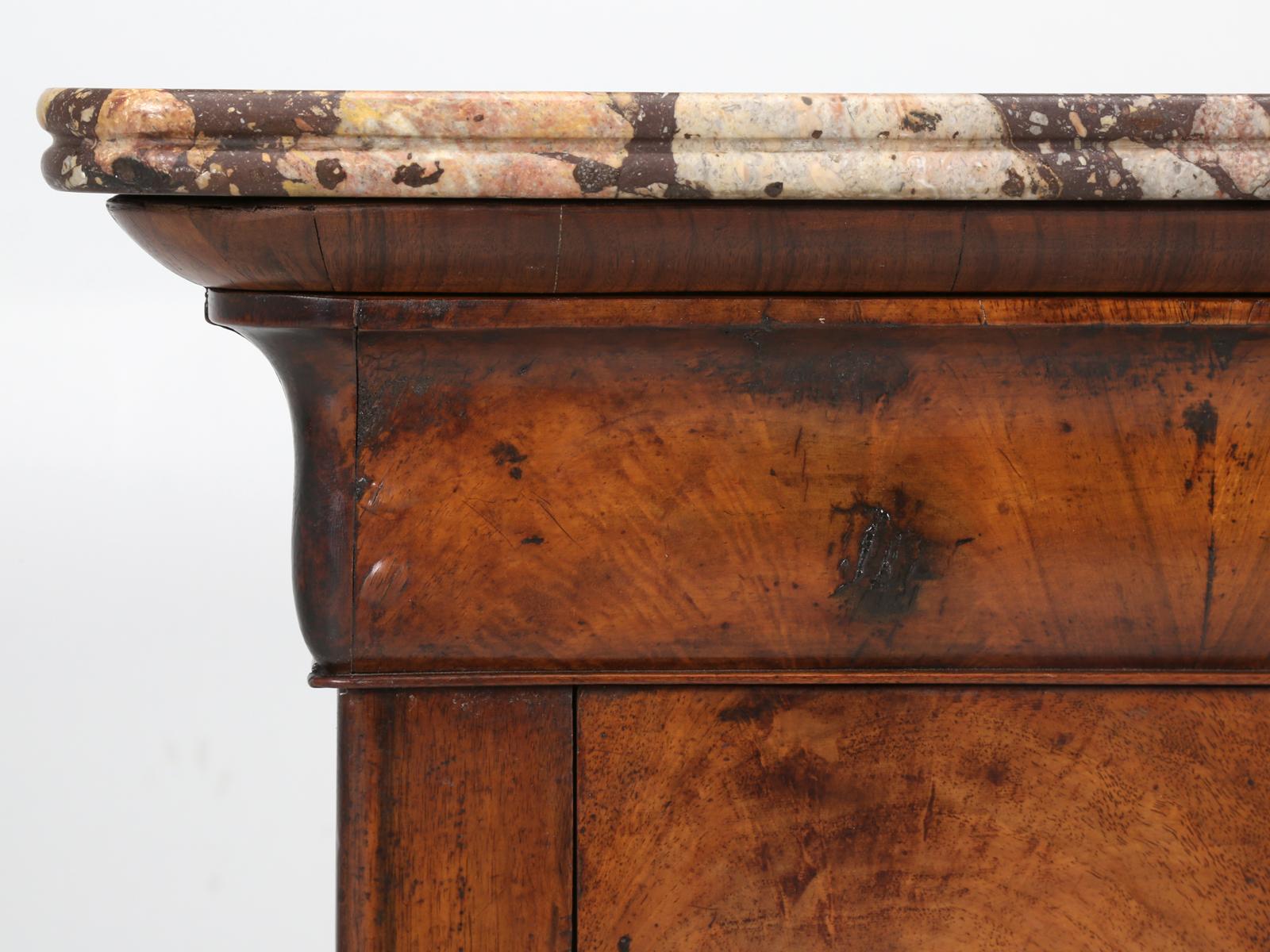 Antique French Louis Philippe Style Burl-Walnut Commode 6