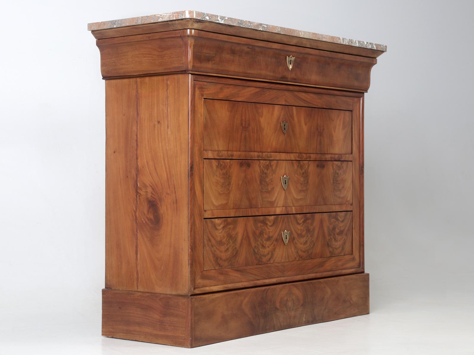 Antique French Louis Philippe Style Commode or Chest of Drawers Restored 12