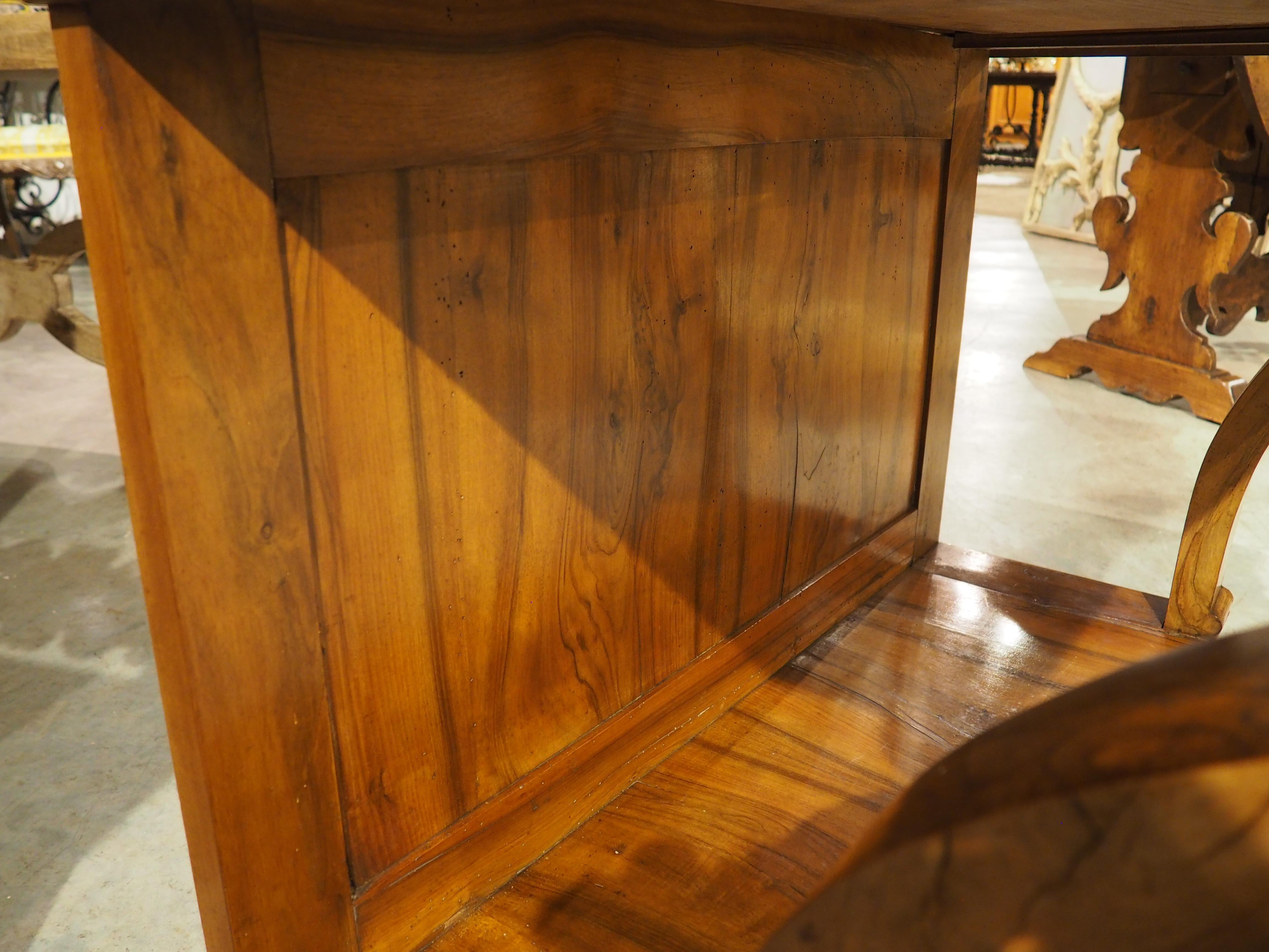 Antique French Louis Philippe Style Console Table with Single Drawer, C. 1860 For Sale 2