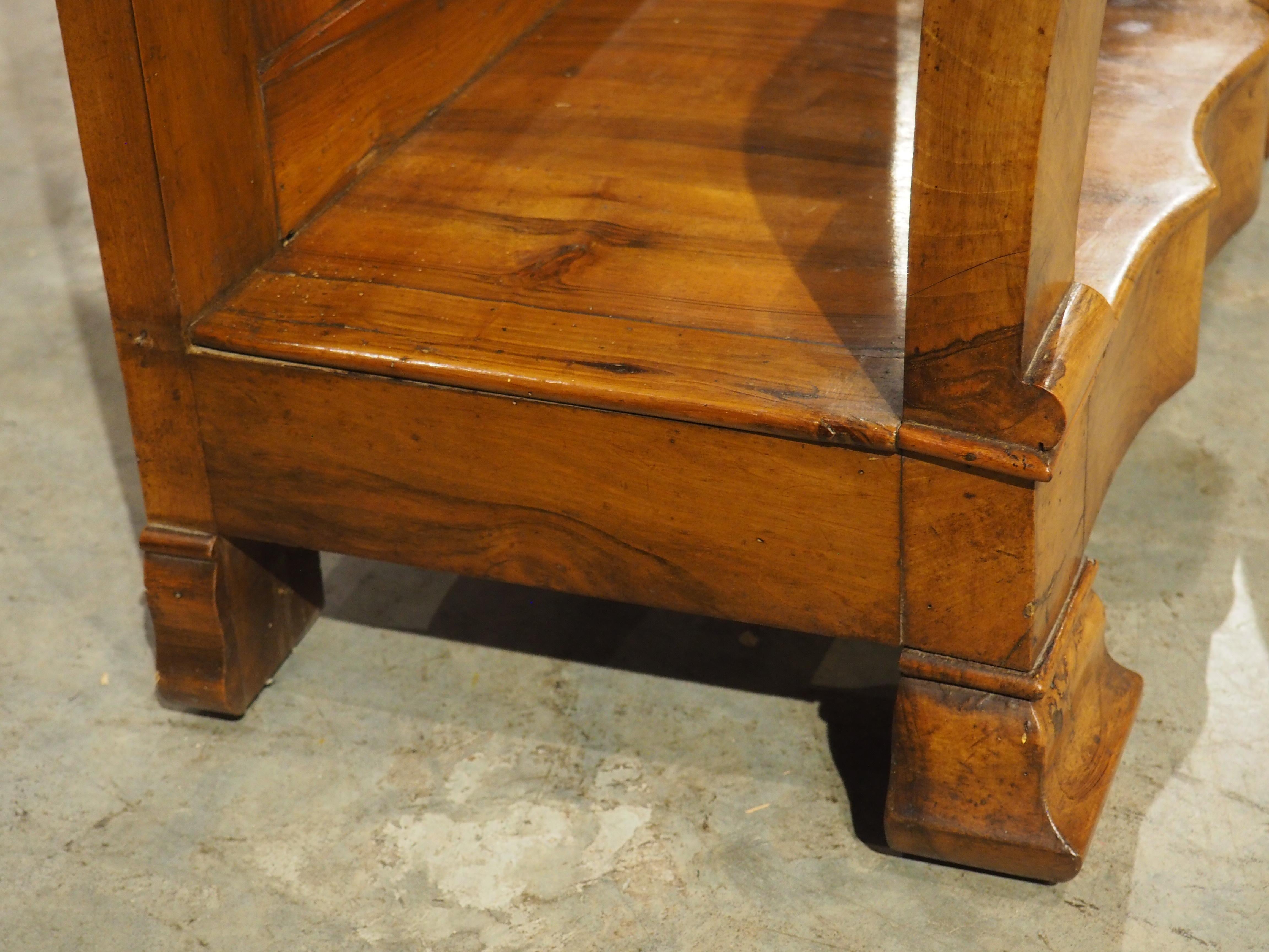 Antique French Louis Philippe Style Console Table with Single Drawer, C. 1860 For Sale 3