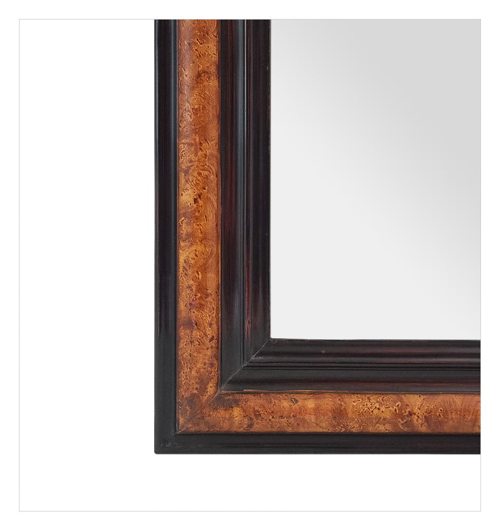 Antique French Louis-Philippe Style Mirror, Imitation Wood Painted, circa 1880 For Sale 1