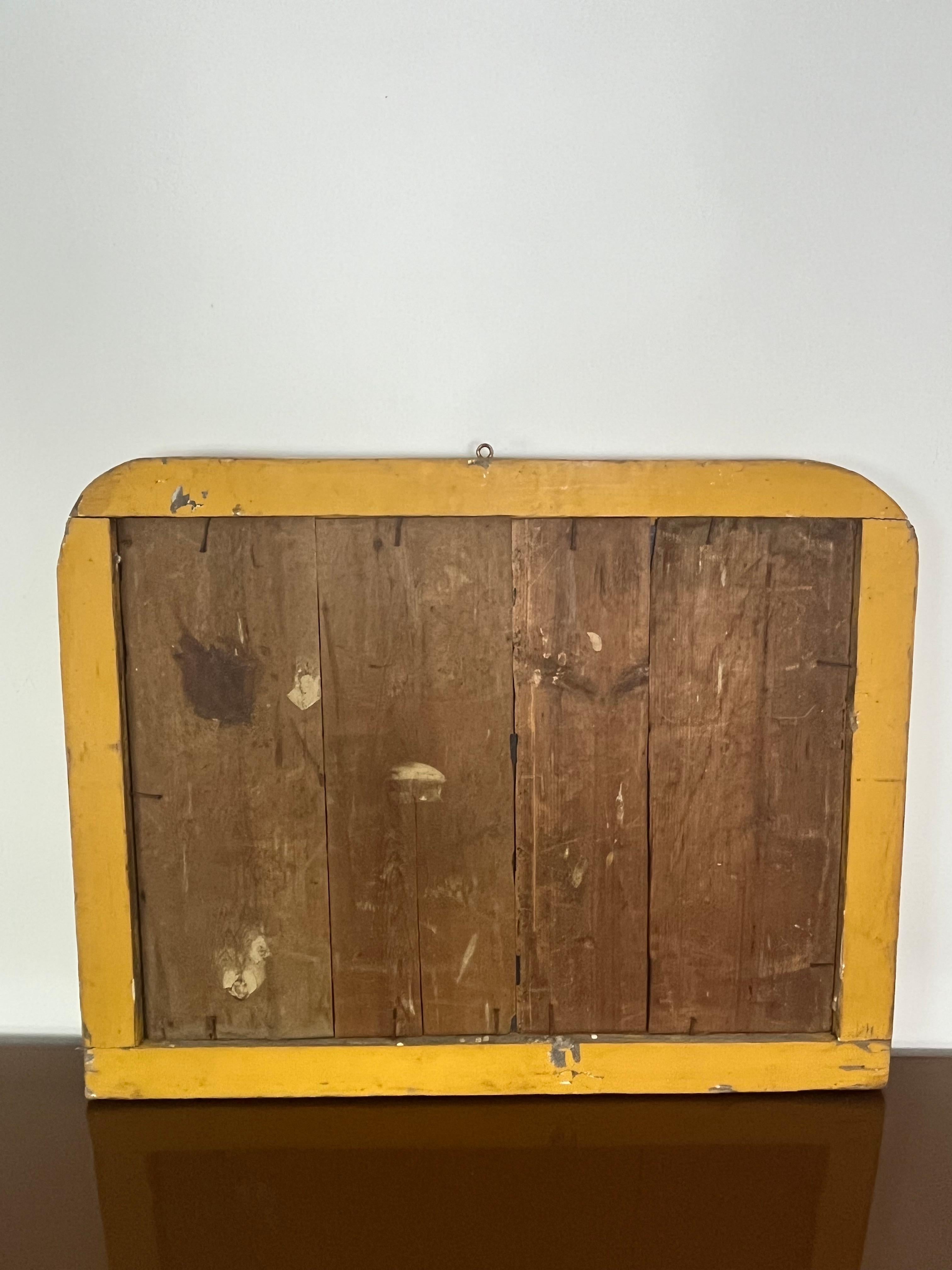Antique French Louis Philippe Wall Mirror In Wood And Gold Leaf, 1930s For Sale 3