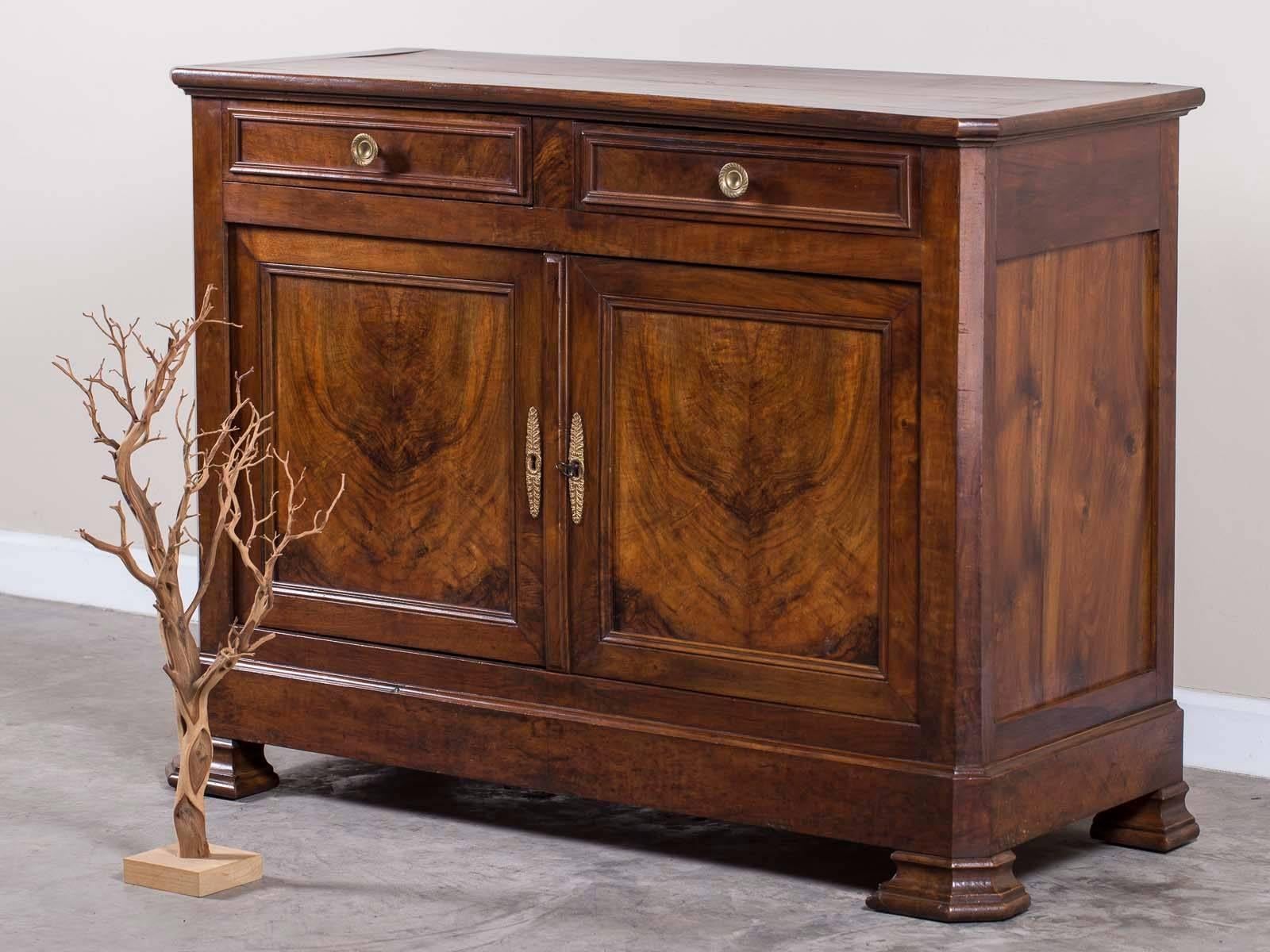 Antique French Louis Philippe Walnut Buffet, circa 1850 In Excellent Condition In Houston, TX