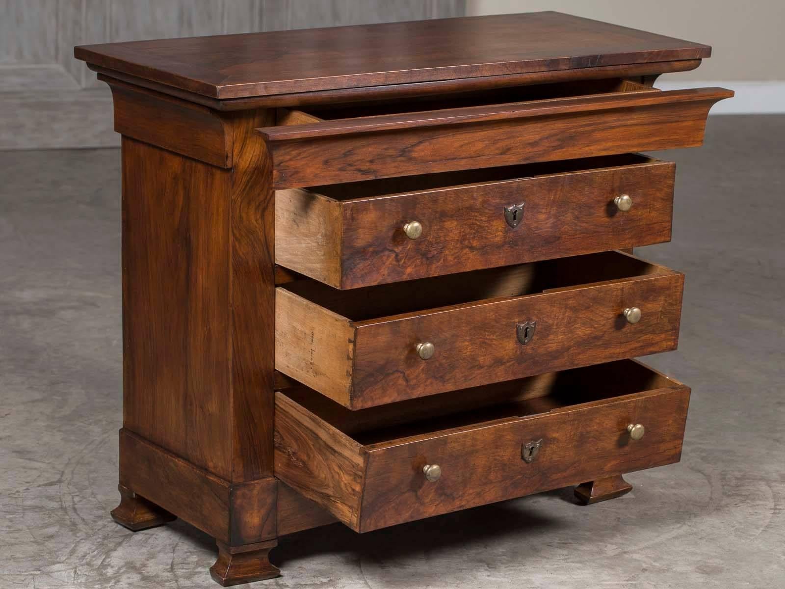 Antique French Louis Philippe Walnut Chest Commode, circa 1870 2