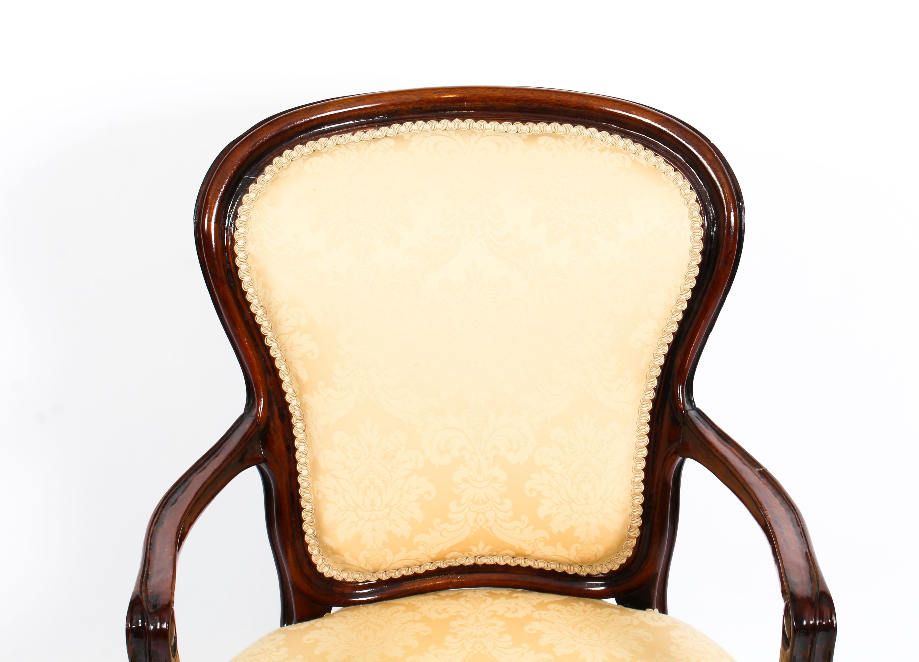 Antique French Louis Revival Armchair Cabriole Leg 19th Century In Good Condition In London, GB