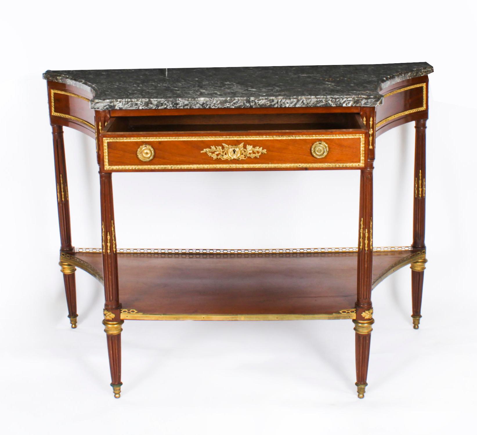 Ancienne table d'appoint à console Antique Revival française 19ème siècle en vente 6
