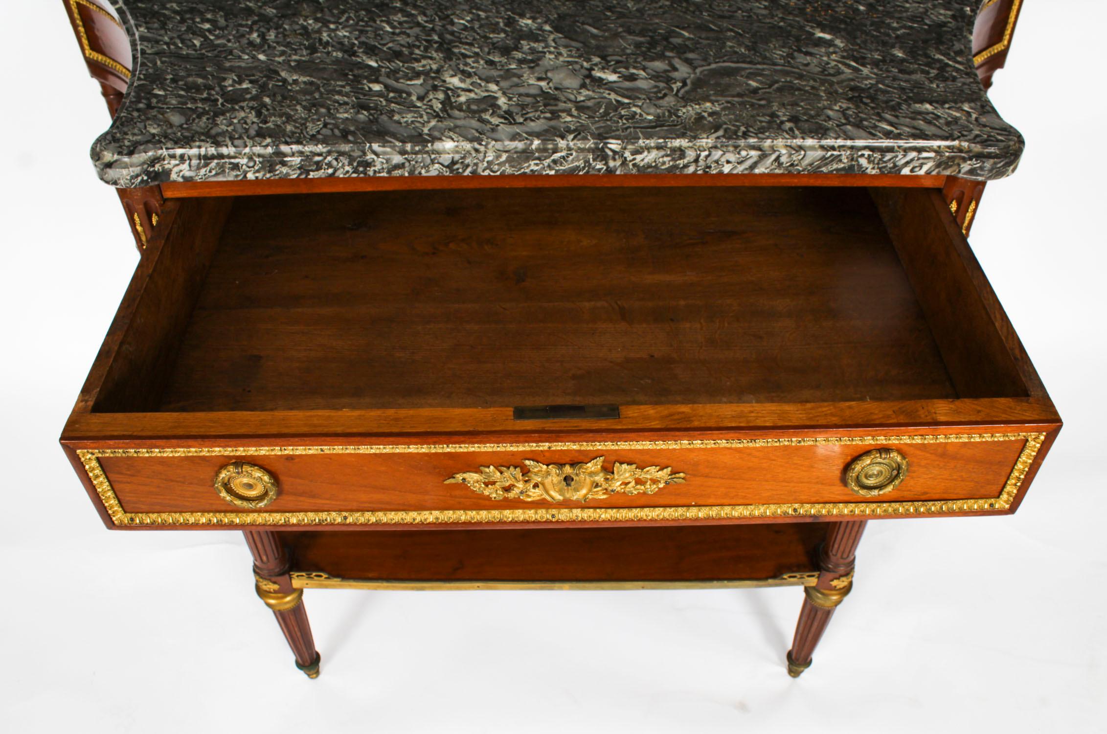 Ancienne table d'appoint à console Antique Revival française 19ème siècle en vente 7
