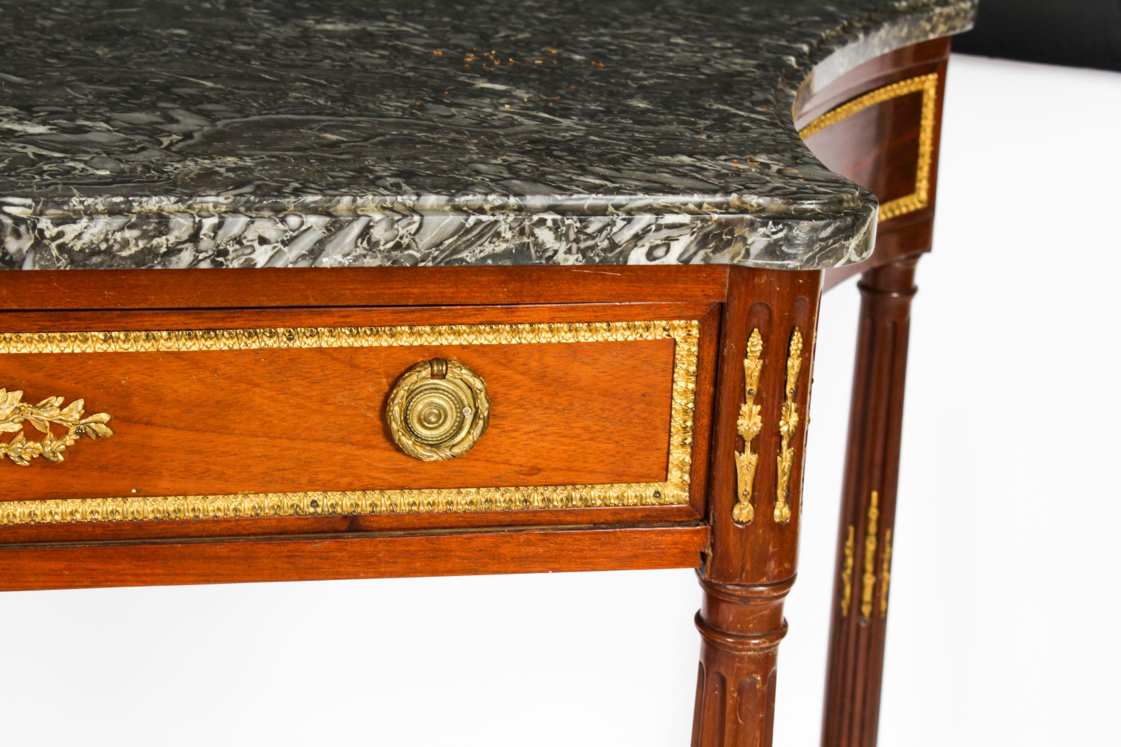 Ancienne table d'appoint à console Antique Revival française 19ème siècle en vente 9