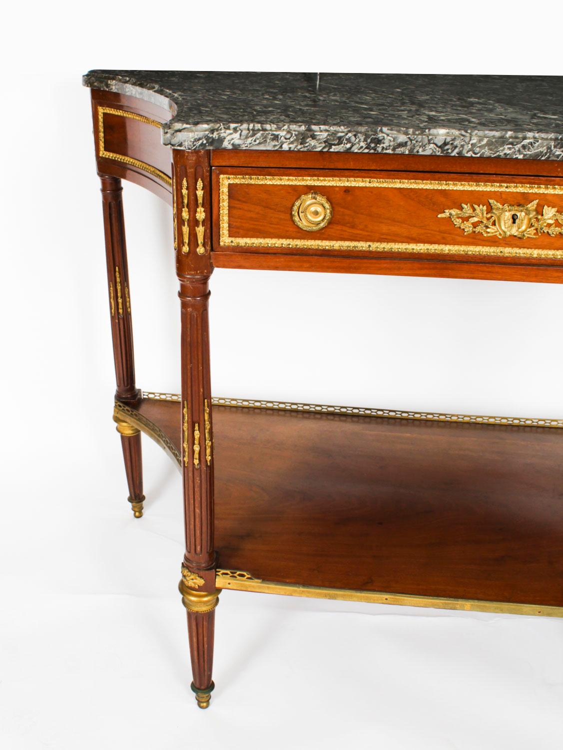Ancienne table d'appoint à console Antique Revival française 19ème siècle en vente 11