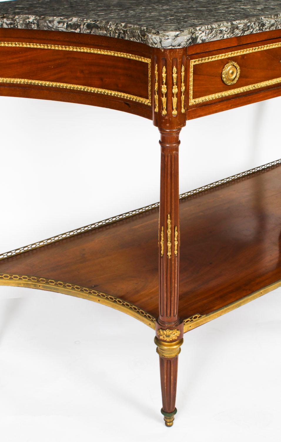 Ancienne table d'appoint à console Antique Revival française 19ème siècle en vente 12