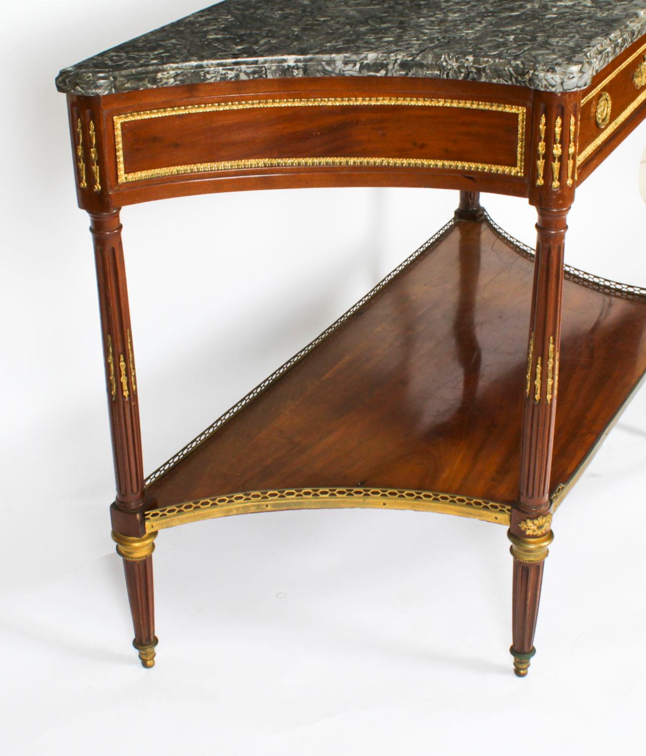 Ancienne table d'appoint à console Antique Revival française 19ème siècle en vente 13