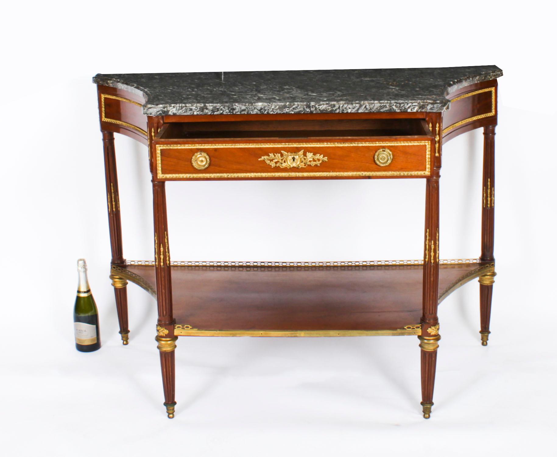 Ancienne table d'appoint à console Antique Revival française 19ème siècle en vente 14