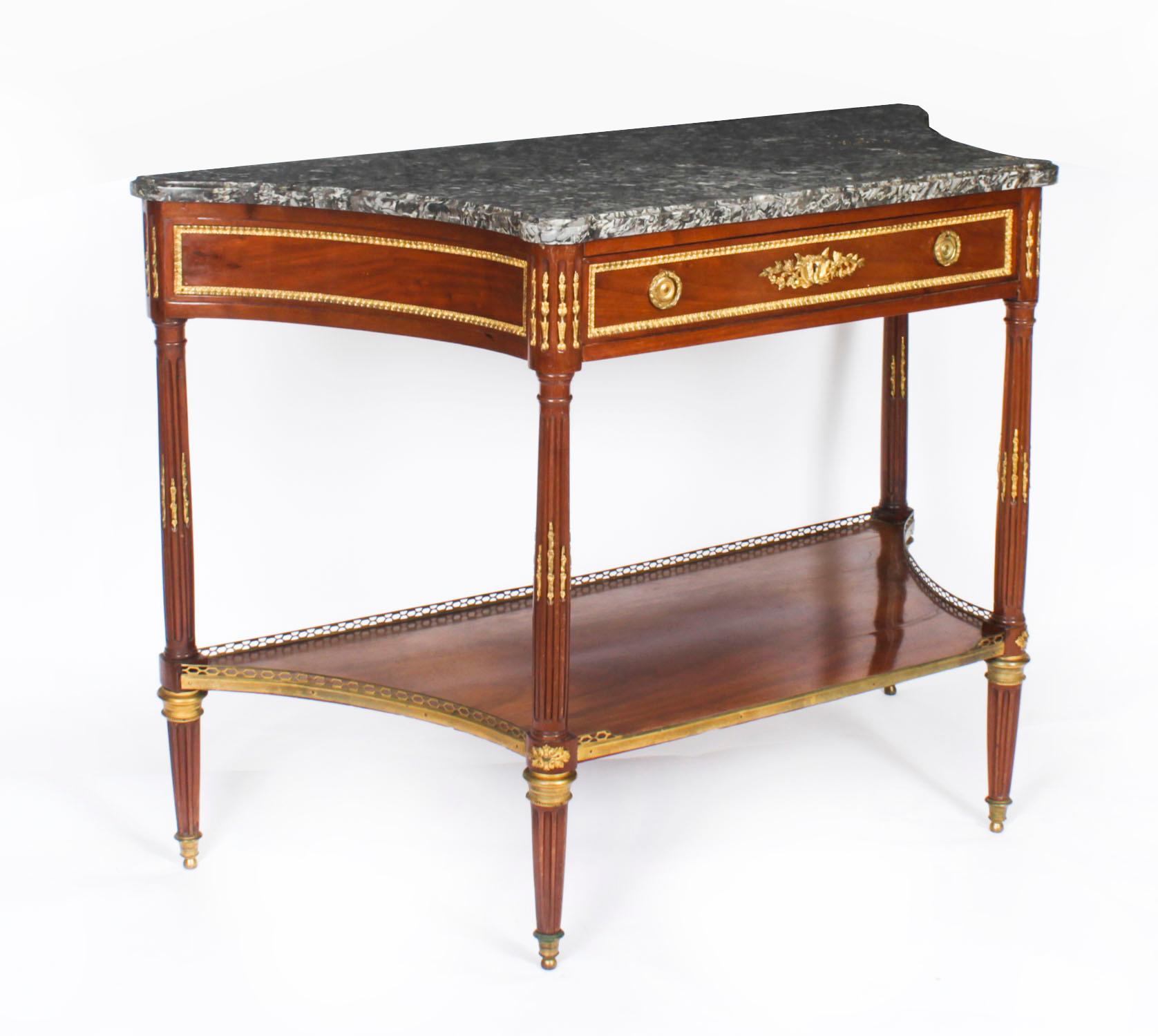 Ancienne table d'appoint à console Antique Revival française 19ème siècle en vente 15