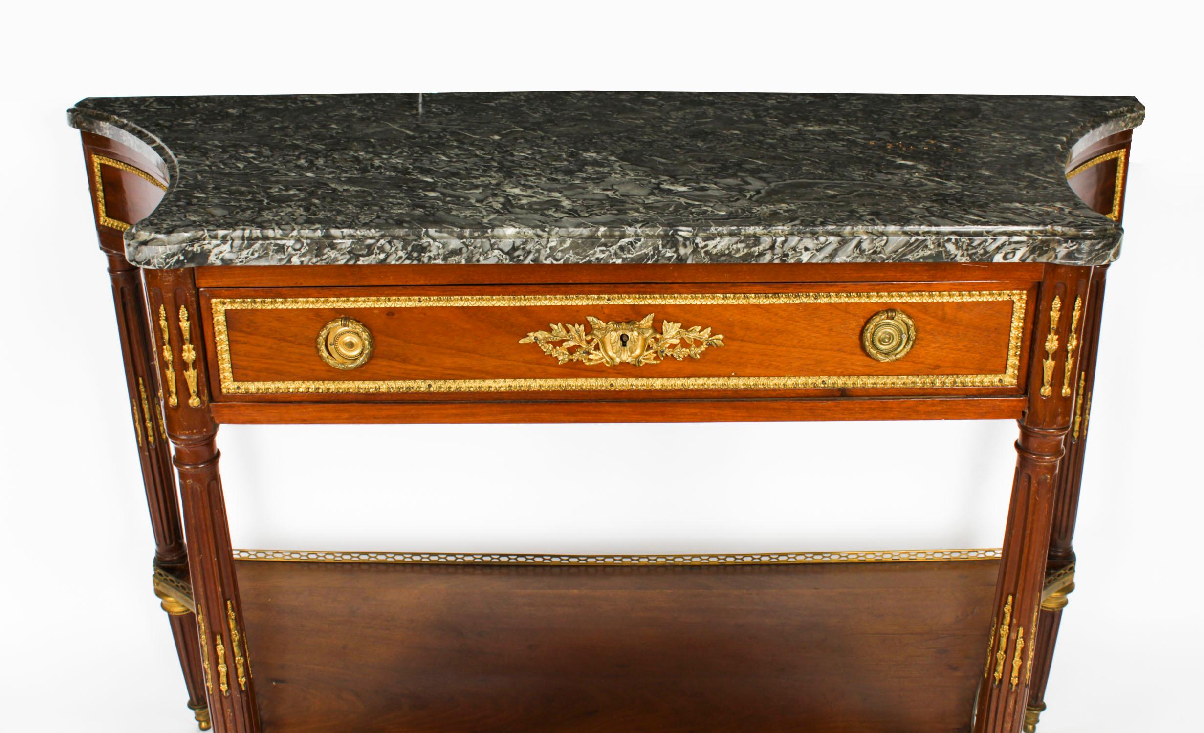 Ancienne table d'appoint à console Antique Revival française 19ème siècle en vente 2