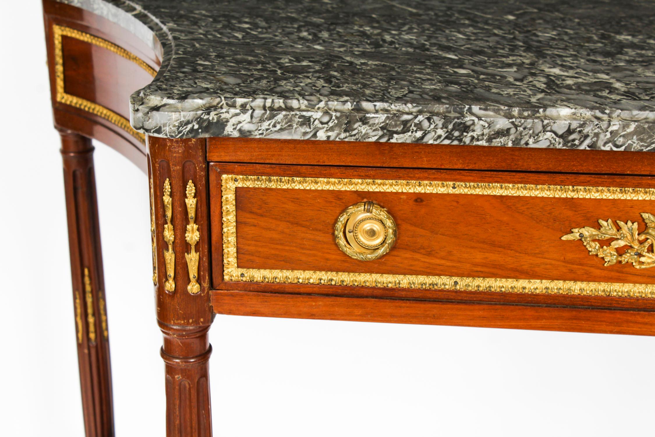 Ancienne table d'appoint à console Antique Revival française 19ème siècle en vente 3