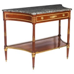 Antique French Louis Revival Consola Mesa Auxiliar Siglo XIX