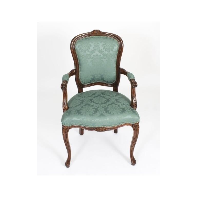 Antique French Louis Revival Dining Table and 6 Chairs 20th Century For Sale 9