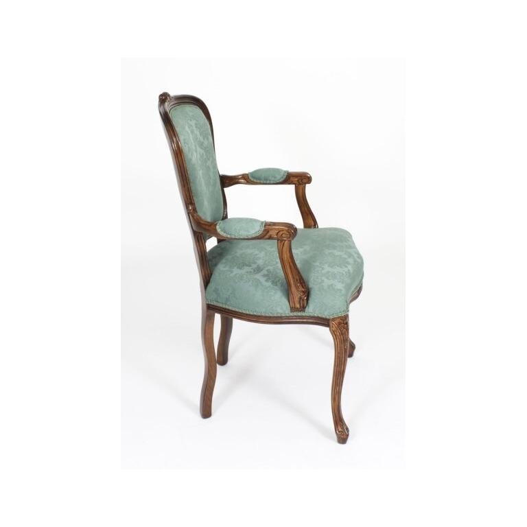 Antique French Louis Revival Dining Table and 6 Chairs 20th Century For Sale 11